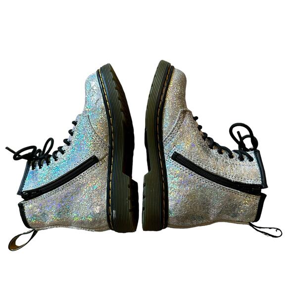 Dr. Martens | Kids Size 10 Youth Silver Cosmic Glitter - Picture 13 of 13